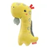 Image de Fehn Stabgreifling Dino   Kuscheltier-Greifling zum Rasseln, Quietschen, Fühlen, Spielen   ein treuer Begleiter für Babys und Kleinkinder ab 0+ Monaten