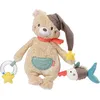 Image de Fehn activité ours - Jouet d'éveil moteur avec fermeture velcro - à toucher et à découvrir - Peluche pour bébés et enfants en bas âge à partir de 0 mois