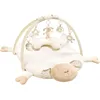 Image de Fehn Couverture d'activités 3D Arche de jeu mouton - Couverture d'éveil avec 5 jouets amovibles à attraper - pour bébés et enfants à partir de 0+ mois - Tapis d'éveil comme cadeau de naissance