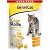 Image de GimCat Fromage Rollis - Friandise pour Chat sans céréales et Riche en vitamines avec véritable Fromage à pâte Dure - 1 Sachet (1 x 425 g)
