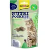 Image de GimCat Nutri Pockets Insecte et Herbe à Chat   Friandise croustillante pour Chat avec ingrédients Fonctionnels   1 Sachet (1 x 60 g) (Lot de 2)
