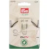 Image de Prym 223991 - Corde en plastique naturel et accessoires - Pivotant à 360° - 60 cm - Corde interchangeable pour aiguilles à tricoter circulaires et crochets tunisiens - Marron