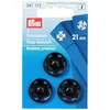 Image de Prym Sew-on Snap Fasteners Brass Black 21 mm
