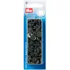 Image de Prym 393109 Boutons Pression sans Couture « Color Snaps », Rond, 12,4mm, Gris foncé