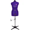 Image de Prym Genius Ideas 611757 Mannequin de Couture L « Prymadonna », 8 pièces, Pflaumenblau (4-bein Standfuß)