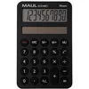 Image de Maul Eco Calculatrice MD 1 | Calculatrice Solaire avec 10 Chiffres et 5 Fonctions | Calculatrice en 60% Plastique recyclé | Calculatrice de Bureau | Blauer Engel/uz116 | Noir