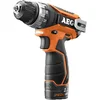 Image de AEG - Perceuse visseuse 10 mm 12V 2Ah Li-Ion 2 vitesses 34Nm - BS 12C2 LI-202C Noir/Orange