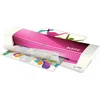 Image de Leitz iLAM Home Office - Plastifieuse A4 pour la Maison, Préchauffage Rapide en 3Minutes, Pochettes de 75-125 Microns, Lot de Pochettes pour Plastifieuse A4 Inclus, Coloris rose, 73680023