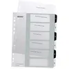Image de Leitz Intercalaires 1-6, Imprimable sur PC, A4, Extra-Large, Plastique Ultra-Résistant, Blanc/Noir, WOW, 12140000