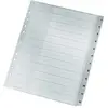 Image de Leitz 1282 Répertoire DIN A4, extra-large 1-12 polypropylène gris 12 onglets 12820000
