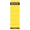 Image de Leitz Étiquettes Self Adhesive pour Classeurs à Levier Couverture Papier et Dos 80 mm, Large, Court, 61,5 x 192 mm, Papier, 16420015, Jaune, Lot de 10 Étiquettes
