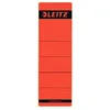 Image de Leitz Étiquettes Self Adhesive pour Classeurs à Levier Couverture Papier et Dos 80 mm, Large, Court, 61,5 x 192 mm, Papier, 16420025, Rouge, Lot de 10 Étiquettes