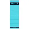 Image de Leitz Étiquettes Self Adhesive pour Classeurs à Levier Couverture Papier et Dos 80 mm, Large, Court, 61,5 x 192 mm, Papier, 16420035, Bleu, Lot de 10 Étiquettes