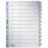 Image de Leitz Intercalaires A4 1-12, Touches et Bande Perforée Renforcées en Mylar, Carton Résistant, Gris, 12 Onglets avec Table des Matières, 43250000