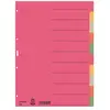 Image de Leitz 4359 Répertoire DIN A4 blanc Carton multicolore 10 onglets 43590000