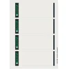 Image de Leitz Étiquettes Imprimables PC pour Classeurs à Levier Couverture Papier, Large, Court, Gris, 61,5 x 192 mm, Papier, 16850085, Gris, Lot de 400 Étiquettes