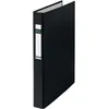 Image de LEITZ Classeur standard, A4, PP, 2 anneaux, 25 mm 4 D-Ring noir