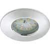 Image de BRILONER 7204-018 Encastrable LED 230v, plafonnier, Spots,Lampe de Salle de Bain, Ronde, Plastique, 5 W, Chrome, Argenté