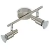 Image de Briloner Leuchten 2907-022 A+, spot de plafond, lampe LED, projecteur, plafonnier, métal, 3 W, nickel mat, 27.5 x 8 x 12 cm