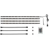 Image de Briloner Leuchten 2353 024, 2 m Bande LED TV éclairage, LED, Bande LED rétroéclairage, TV, ruban LED, lumière barre, USB, autocollant, intensité variable, RGB, Plastique, noir, 50 x 10 x 3 cm