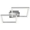 Image de Briloner Leuchten 3210-018 LED orientable, plafonnier à Gradation, 24 Watt, 1.800 Lumen, 3.000 Kelvin, Couleur Chrome-Argent, W 620 x 368 x 73 mm (L x B x H)