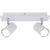 Image de Briloner Leuchten Plafonnier blanc avec 2 spots orientables   Ampoules GU10, 40w maximum