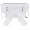 Image de Briloner Leuchten 2857-046 Plafonnier 4 Ampoules GU10 Max. 40 W, Blanc, métal, blanc