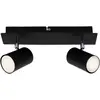 Image de Briloner Leuchten 2857-025, pivotant, plafond, plafonnier à 2 lampes, GU10, max. 40 watt, noir