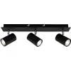 Image de Briloner Leuchten 2857-035 Spot, orientable, plafonnier à 3 éclairages, GU10, Max. 40 Watt, Noir, W
