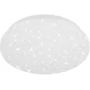 Image de BRILONER - Plafonnier LED, Plafonnier avec Décor Étoilé, 8 watts, 900 Flux de lumieres, 4 000 Kelvins, Blanc, rond, Ø 22 cm