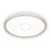 Image de Briloner Leuchten - Plafonnier LED, Lampe de plafond avec Effet de rétroéclairage, 18 W, 2.400 Lumen, 4.000 Kelvin, Rond, Blanc Argenté, Ø 29, 3cm