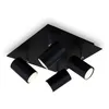 Image de Briloner Leuchten 2857-045, pivotant, plafond, plafonnier à 4 lampes, GU10, max. 40 watt, noir