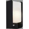 Image de Briloner Leuchten - Lampe d'extérieur LED, lampe d'extérieur, applique d'extérieur avec détecteur de mouvement, capteur crépusculaire, IP44, 1x E27, max, Blanc/Noir