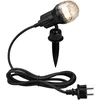 Image de BRILONER - lampe d'extérieur, lampe d'extérieur, piquet de sol, applique murale, projecteur orientable et pivotant, GU10, IP44, 3 watts, 250 lumens, 3 000 Kelvin, 110x195x95mm (LxHxP)