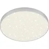 Image de BRILONER - Plafonnier LED avec ciel étoilé, sans cadre, couleur de lumière blanc neutre, lampe LED, plafonnier, lampe de salon, lampe de chambre, lampe de cuisine, 38,7x3,6 cm, argenté