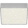 Image de Briloner Plafonnier LED LEUCHTEN FLAME STAR, 11 W, 1000 lm, IP20, couleur argent, métal-plastique, 15,7 x 15,7 x 3,6 cm