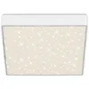 Image de BRILONER - Plafonnier LED avec ciel étoilé, sans cadre, couleur de lumière blanc neutre, lampe LED, plafonnier, lampe de salon, lampe de chambre, lampe de cuisine, 21,2x21,2x3,6 cm, blanc