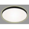 Image de BRILONER - Plafonnier LED avec lumière indirecte, couleur de lumière blanc chaud, 18 watts, 1850 lumens, plafonnier LED, lampe de salon, lampe de chambre, lampe de cuisine, 35,5x6,5 cm, noir