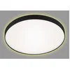 Image de BRILONER - Plafonnier LED, lampe de plafond avec effet de rétro-éclairage, 12 watts, 1 200 lumens, 3 000 Kelvin, blanc/noir, Ø 28,5 cm