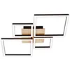 Image de Briloner - Plafonnier LED dimmable par étapes, pivotant, température de couleur blanc chaud, lampe LED, plafonnier LED, lampe de chambre à coucher, lampe de cuisine, 75x47x7,3 cm, noir