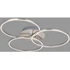 Image de BRILONER - Plafonnier LED dimmable par étapes, température de couleur blanc chaud, plafonnier LED, lampe de salon, lampe de chambre à coucher, lampe de cuisine, 71,7x67,4x10,3 cm, nickel mat