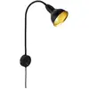 Image de Briloner HYGGE 2084015 Applique E14 noir/or