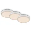 Image de BRILONER Leuchten - Lot de 3 lampes LED à encastrer pour salle de bain sans cadre, spots à encastrer LED pour salle de bain IP44, température de couleur blanc chaud, 3W, 350 lm, 75 mm, blanc