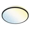 Image de BRILONER - Plafonnier LED plat Smart Home, fonctionne avec Alexa, télécommande, lampe, plafonnier, lampe de salon, panneau LED, lampe de chambre, 33,3x6,2 cm, noir