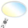 Image de BRILONER - Plafonnier LED plat Smart Home, compatible avec Alexa, télécommande, lampe LED, plafonnier LED, lampe de salon, panneau LED, lampe de chambre à coucher, lampe de couloir, 42x2,5 cm, blanc