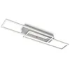 Image de Briloner Leuchten - Plafonnier LED à lumière centrale, couleur de lumière blanc chaud, interrupteur séparé pour plafonnier LED, fonction mémoire, lampe de salon orientable, aluminium brossé 3546-018