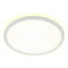 Image de BRILONER - Plafonnier de salle de bain LED avec rétroéclairage, lampe de salle de bain LED IP44, ultra plate, lumière blanc neutre, blanc, 290x35 mm (PxH)