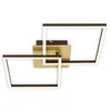 Image de Briloner - Plafonnier LED, gradation progressive, plafonnier orientable LED, LED Frame, or-marron, 620x368x73 mm, 3210-017