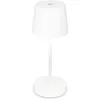 Image de BRILONER - Lampe de table LED sans fil, lampe de chevet dimmable tactile, bureau, extérieur et intérieur, USB-C, lumière blanche chaude, 26x10,5 cm, blanc