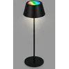 Image de BRILONER - Lampe de table rechargeable RGB 2 en 1, tactile, lumière mobile, lampe de table LED extérieure, IP44, lampe de table LED sans fil, noir